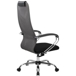 Кресло руководителя BRABIX PREMIUM Ultimate EX-800 хром Черное/серое