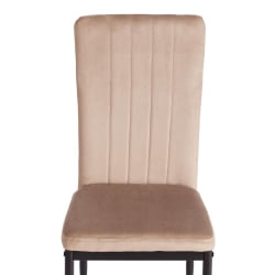 Стул VERTER (mod. 37-1) металл, вельвет, 47,8 х 41,5 х 97 см, Beige (бежевый) HLR8 / черный