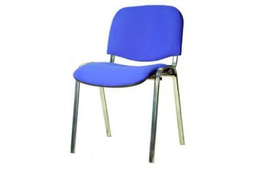 Стул ZP_UP_EChair Rio ИЗО хром к/з синий 550734