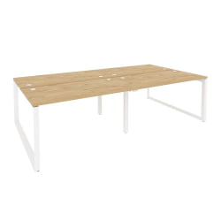 Рабочая станция на О-образном м/к ONIX O.MO-D.RS-4.3.7 Тиквуд Светлый/Белый