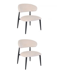 Кресло лаунж Айла молочный 2 шт. / Ayla