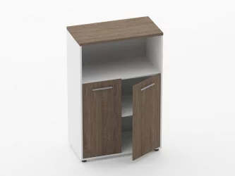 Шкаф 2 широкий закрытый с нишей Deka 10.12.111 Дуб Верцаска/Белый