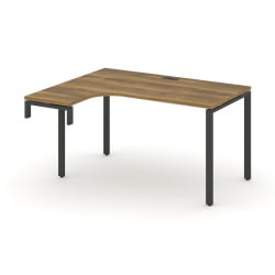 Стол-надставка на опорную тумбу (левый) CONCEPT CN.OSAN-001(L) Сандал Янтарный Антрацит