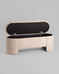 Банкетка Такс с местом для хранения букле капучино / Taks