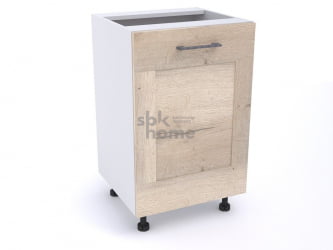 Стол С-50, Дублин (500*470*820) Дуб галифакс белый, 21604 