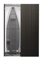 Узкий шкаф в прихожую Iron Slim Eco (правый, купе) Венге