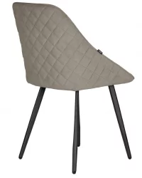 Стул обеденный DOBRIN STELLA (ЭМАЛЬ ЧЕРНЫЙ МУАР велюр Catania Cocoa)