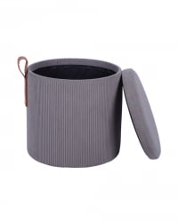 Пуф Руни XS с ящиком вельвет темно-серый