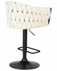 Стул барный DOBRIN LEON (кремовая ткань (LAR 275-33))