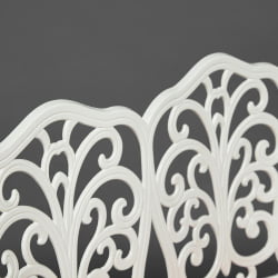 Скамья Secret De Maison Symphonie + подушка алюминиевый сплав, 95*56*92, butter white