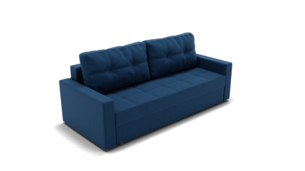 Диван Рио (ЗР) Цвет фасада: Синий; Тип: Прямой; Материал фасада: Металл/Велюр