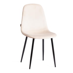 Металлический стул BREEZE (mod. JSC-58) Велюр/металл , 44 х 53 х 86 см, beige (бежевый) HLR2 / черный