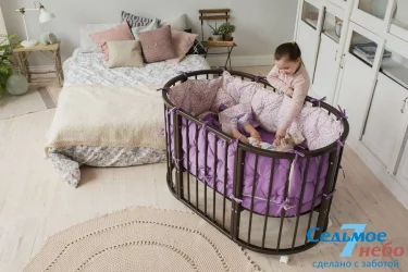 Кровать-трансформер 6-в-1 Merry Happy 01 Венге