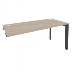 Стол-приставка на П-образном м/к к опорным элементам ОНИКС О.МП-СПР-4.7 Дуб Аттик/Антрацит / ONIX O.MP-SPR-4.7