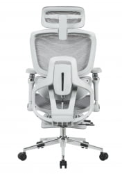 Кресло офисное ТопЧаирс Продигй с оттоманкой серый / TopChairs Prodigy