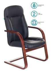 Кресло для посетителя Бюрократ T-9923WALNUT-AV