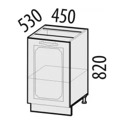 Стол лев/прав Милана 23.72 Сосна Астрид/Ваниль