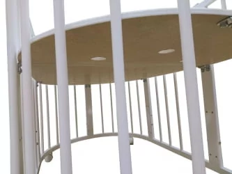 Кроватка для новорожденных Merry Happy Mini матовая Белая (3 в 1)