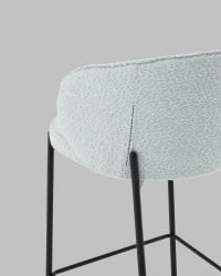 Стул полубарный Тисдейл букле светло-голубой