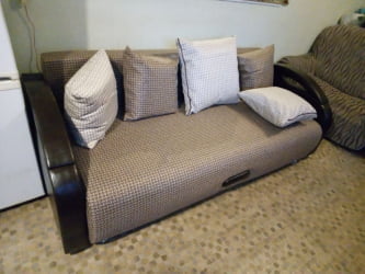 Диван прямой Юпитер БД Ратибор темный