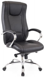 Кресло руководителя King M экокожа Кремовый