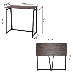 Стол для персонала BRABIX LOFT CD-001 Мореный дуб