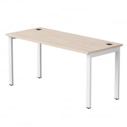 Стол прямой на металлокаркасе, опоры 45 гр Everprof EVO 254S004 Дуб Соната Белый