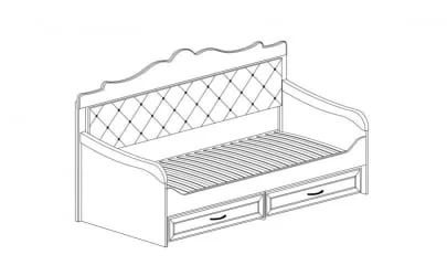 Детская кровать с бортиком АЛИСА 550