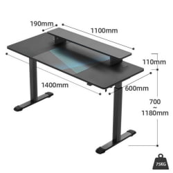 Геймерский стол EUREKA ERK-SM55-B