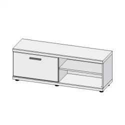 Тумба Корано Бм.Кор-80 Белый глянец