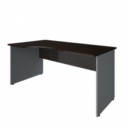 Стол криволинейный левый Riva А.СА-1 Л Венге/Металлик