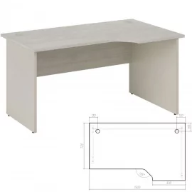 Стол эргономичный правый New Line NLN36315621 Дуб шамони светлый