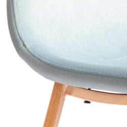 Стул BREEZE (mod. 4724) Велюр/металл , 44 х 53 х 87 см, Aquamarine (аквамарин) HLR16 / натуральный
