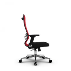 Кресло офисное МЕТТА B 2b 19/2D, Основание 17834 Комплект 3 Красное Черное