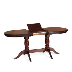 Стол COPPOLA бук, мдф, 140+40x80x77см, Tobacco, узор прямой