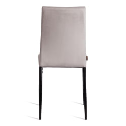 Металлический стул CAPRI (mod. BC565-DC) металл, флок, 43 х 53 х 92 см, Light grey (светло-серый) HLR14 / черный