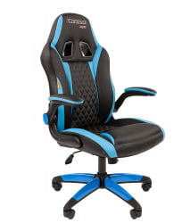Кресло геймерское CHAIRMAN GAME 15 Черный Голубой