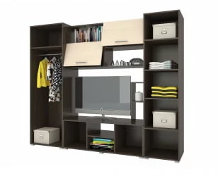 Современная стенка в гостиную Флора 2 Венге Дуб