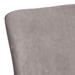 Металлический стул La Rousse NEW, флок , серый/черный, 29, 45x55x93 см