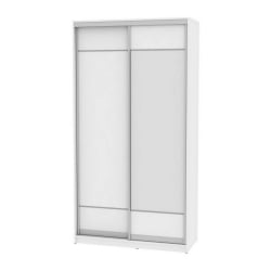 Белый шкаф-купе в прихожую Б-220х120х60-3(Белый-Д7Д8) / B-220х120х60-3(Белый-D7D8)