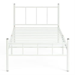 Односпальная кровать ROWENTA (mod. 9177) металл, 90*200 см (Single bed), White (белый)