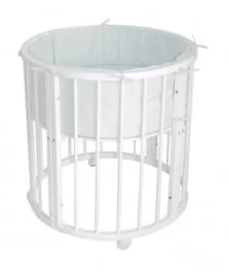 Кроватка для новорожденных Merry Happy 01 Белая