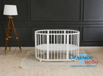 Кроватка для новорожденных Merry Happy 01 Белая