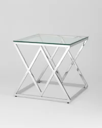 Журнальный стол ИНСИГНИЯ 55x55 Серебро