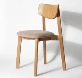 Стул с мягким сиденьем Вега Beige кашемир Дуб золотой