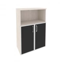 Шкаф средний широкий ONIX O.ST-2.2R black Денвер Светлый