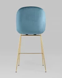 Стул полубарный Беетле со спинкой голд Маренго / Beetle gold