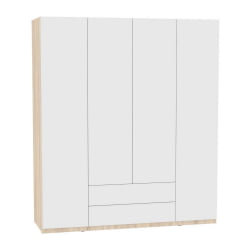 Шкаф распашный Р-198х180х45-2-ПО(ДСС-Белый) / R-198х180х45-2-PO(ДСС-Белый)