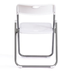 Металлический стул FOLDER (mod. 3017H) каркас: металл, сиденье/спинка: пластик, 49 x 46.5 x 73.5 см, white (белый) / grey (серый)