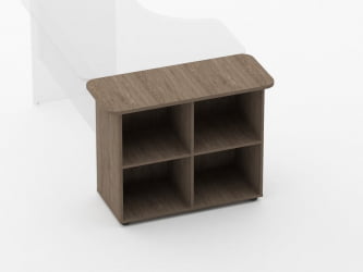 Тумба приставная к столу Глассй 3.18.12 Дуб Верцаска / Glassy